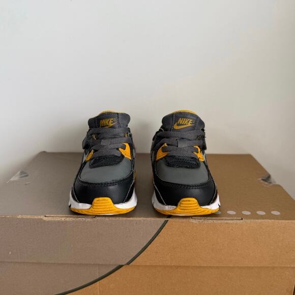 Nike Airmax 90 Easyon Grey/Yellow Toddler Sneakers- SZ 7 C - Picture 9 of 12